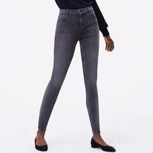 LOFT Dark Gray High Waist Legging Jean